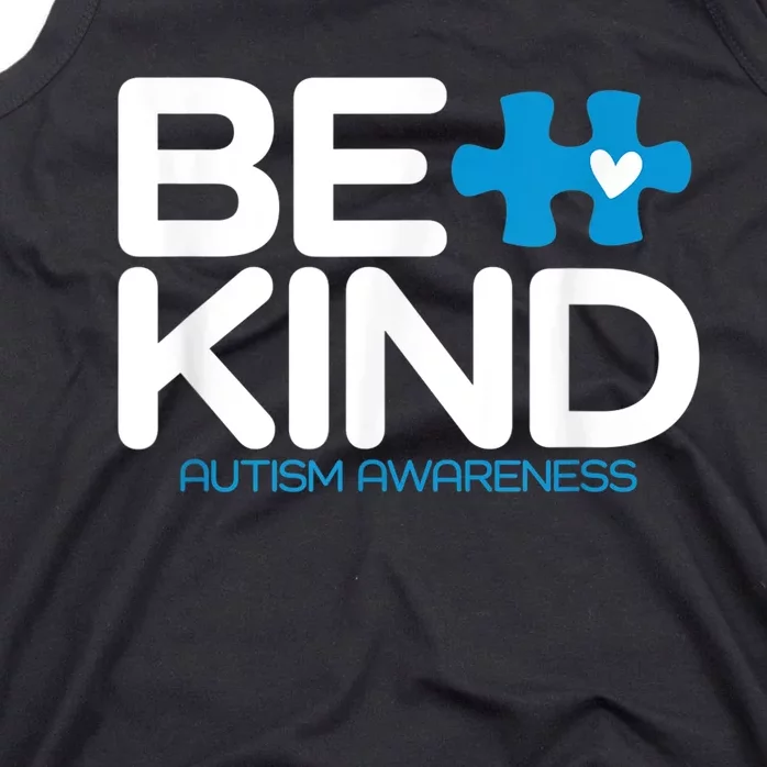 Autism Be Kind Shirt Wo m.e.n K.i.d.s Be Kind Autism Awareness Tank Top