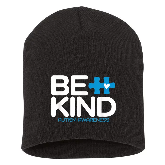 Autism Be Kind Shirt Wo m.e.n K.i.d.s Be Kind Autism Awareness Short Acrylic Beanie