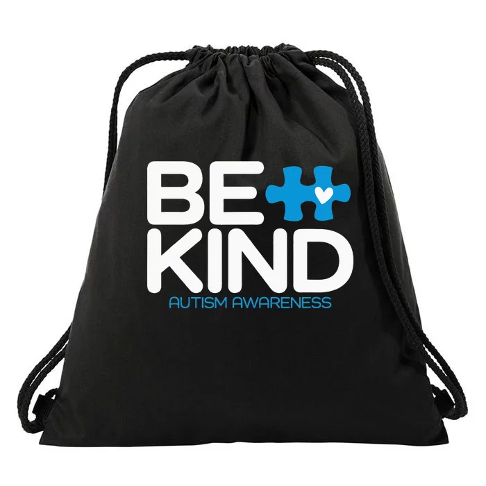 Autism Be Kind  Be Kind Autism Awareness Drawstring Bag