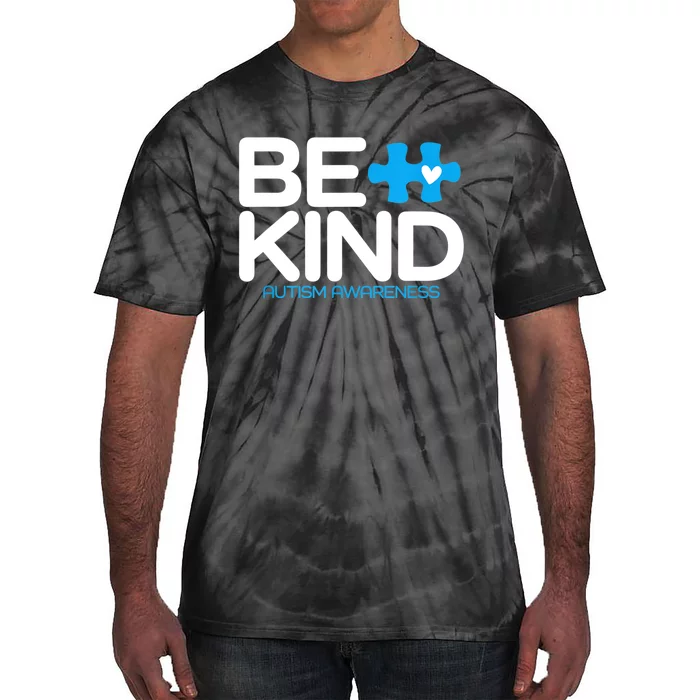 Autism Be Kind Women Be Kind Autism Awareness Tie-Dye T-Shirt