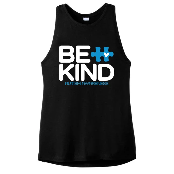 Autism Be Kind Gift Be Kind Autism Awareness Funny Gift Ladies Tri-Blend Wicking Tank