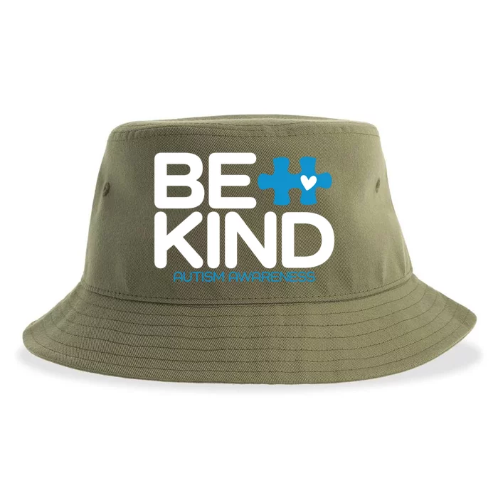 Autism Be Kind Gift Be Kind Autism Awareness Funny Gift Sustainable Bucket Hat