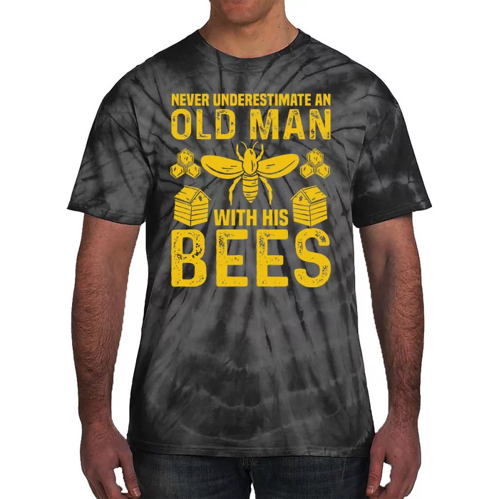 Apiary Bee Keeper An Old Man With His Bees Beekeeping Tie-Dye T-Shirt