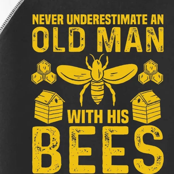 Apiary Bee Keeper An Old Man With His Bees Beekeeping Toddler Fine Jersey T-Shirt