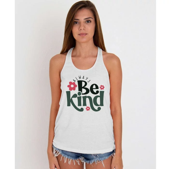 Always Be Kind Kindness Women's Knotted Racerback Tank