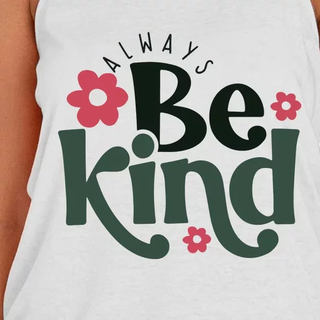 Always Be Kind Kindness Women's Knotted Racerback Tank