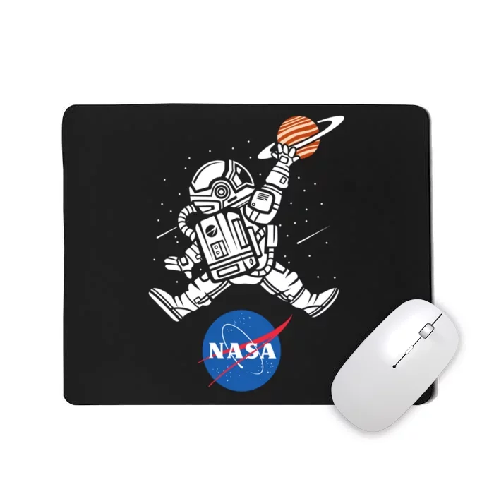 Astronaut Basketball League Slam Dunk NASA Mousepad