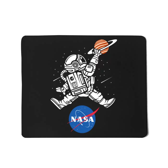 Astronaut Basketball League Slam Dunk NASA Mousepad