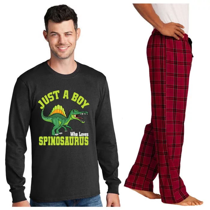 A Boy Loves Spinosaurus Long Sleeve Pajama Set