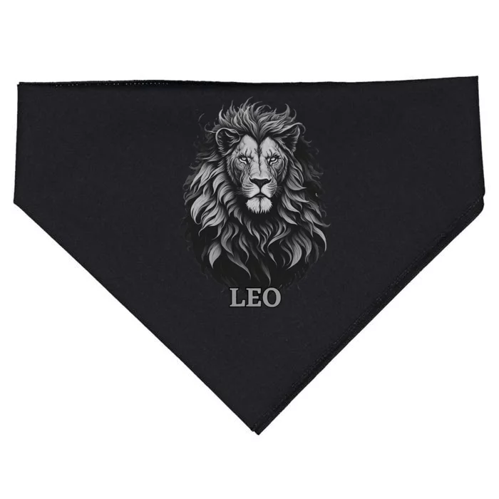 August Birthday Leo Lion Pride Graphic Zodiac USA-Made Doggie Bandana