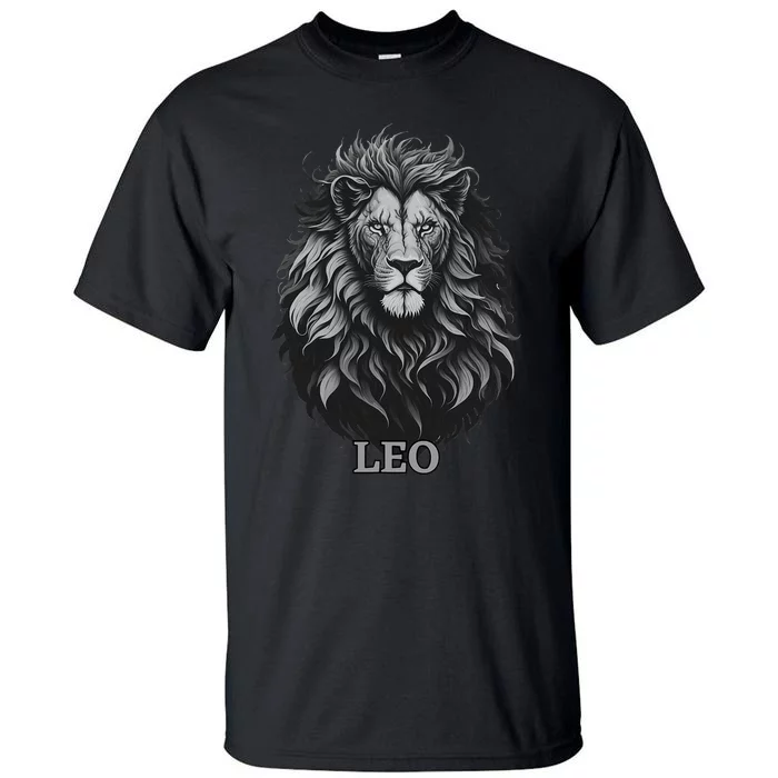 August Birthday Leo Lion Pride Graphic Zodiac Tall T-Shirt