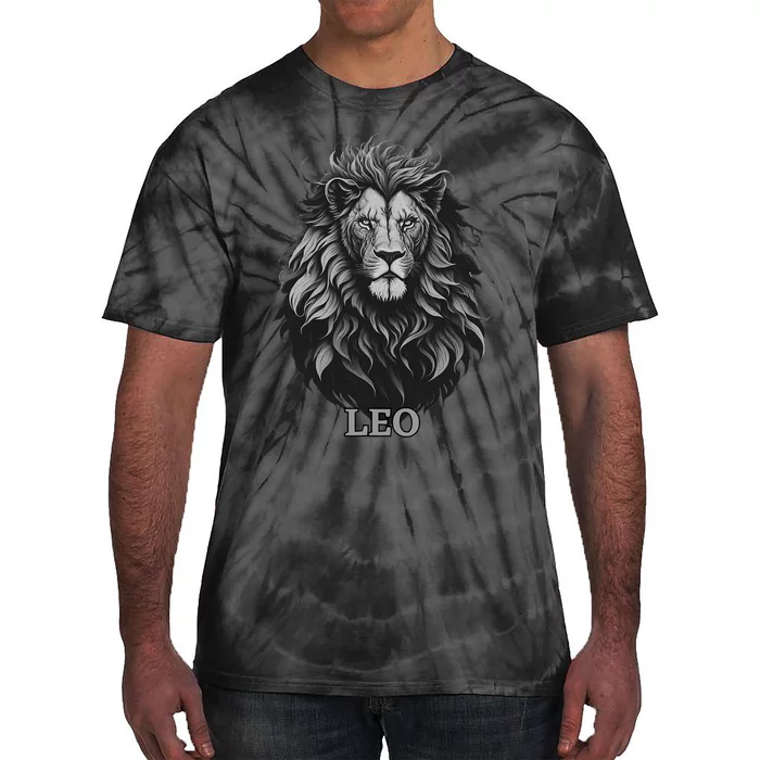 August Birthday Leo Lion Pride Graphic Zodiac Tie-Dye T-Shirt