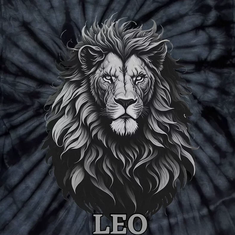 August Birthday Leo Lion Pride Graphic Zodiac Tie-Dye T-Shirt