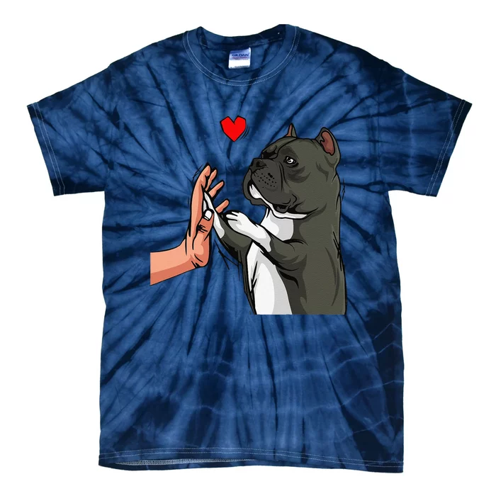 American Bully Love Cute Dog Mom Funny Tie-Dye T-Shirt