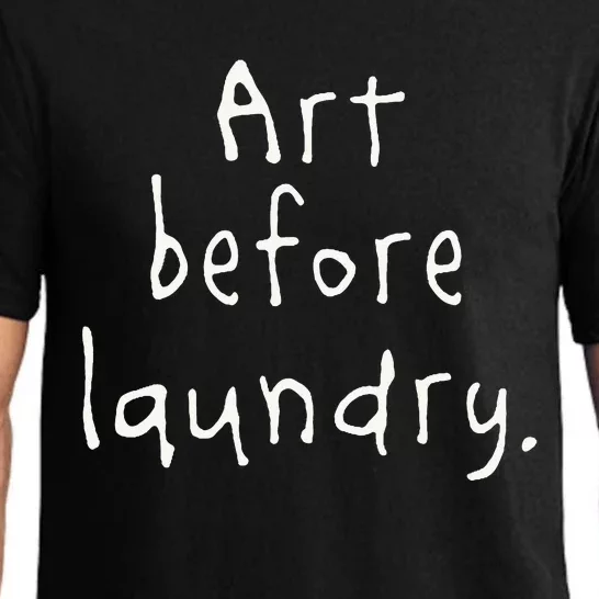 Art Before Laundry Pajama Set