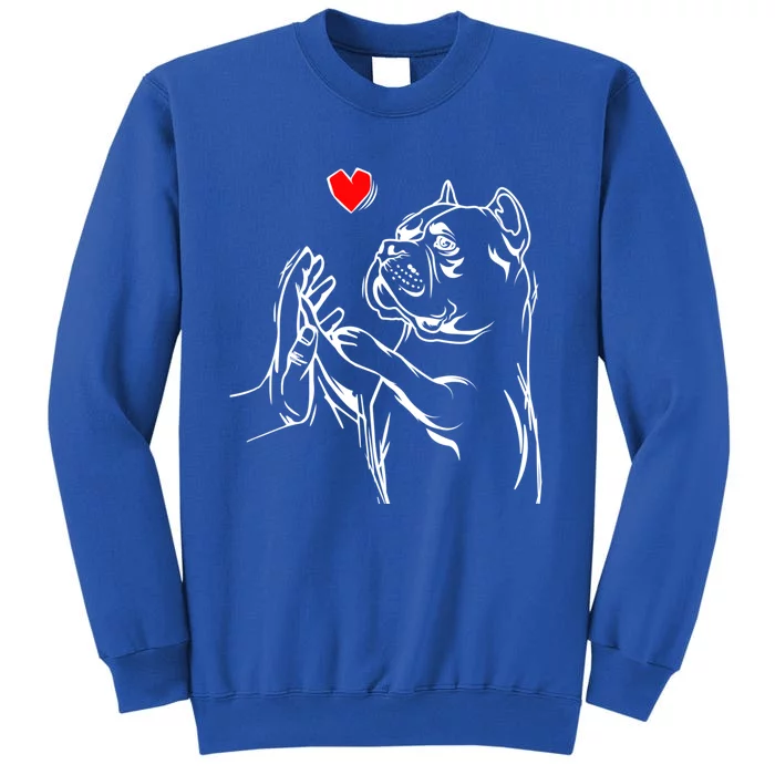 American Bully Love Cute Pitbull Dog Mom Funny Gift Tall Sweatshirt