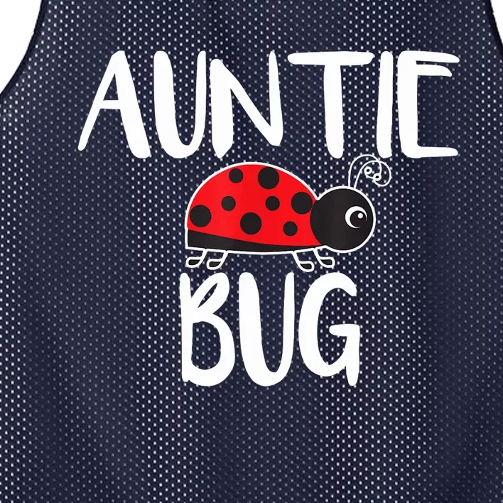 Auntie Bug Ladybug Aunt Funny Mesh Reversible Basketball Jersey Tank