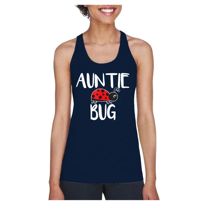 Auntie Bug Ladybug Aunt Funny Women's Racerback Tank