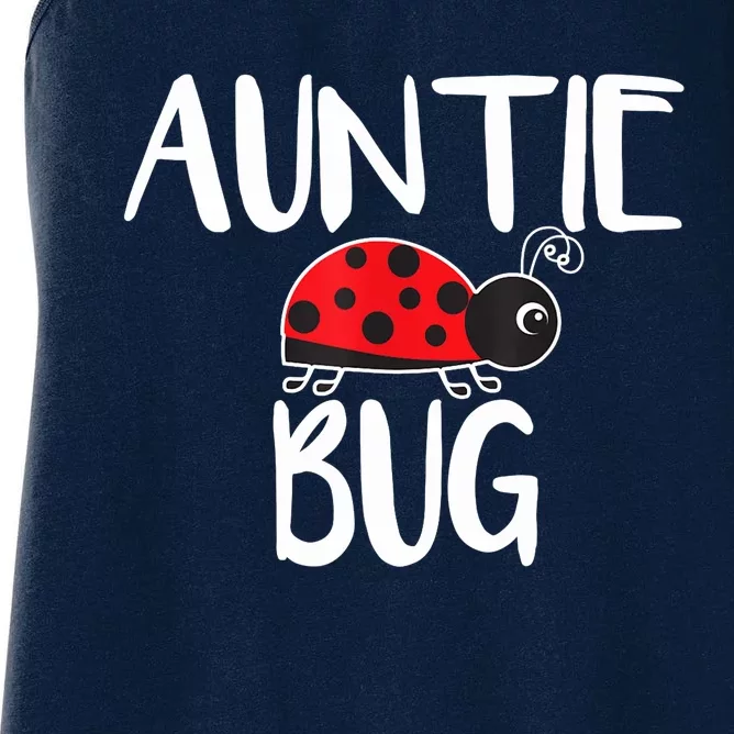 Auntie Bug Ladybug Aunt Funny Women's Racerback Tank