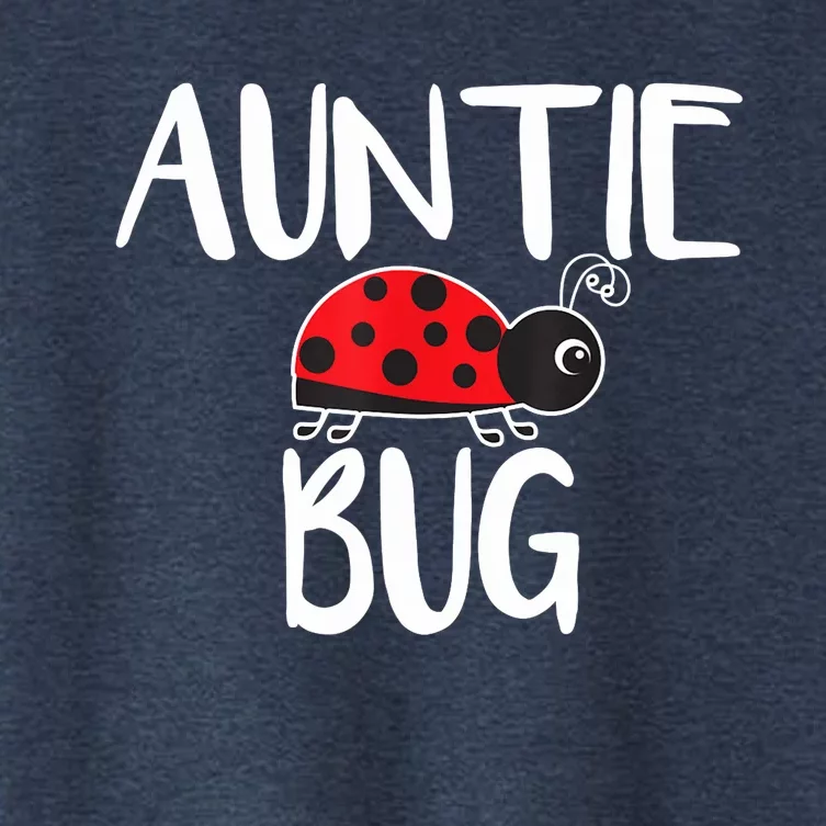 Auntie Bug Ladybug Aunt Funny Women's Crop Top Tee