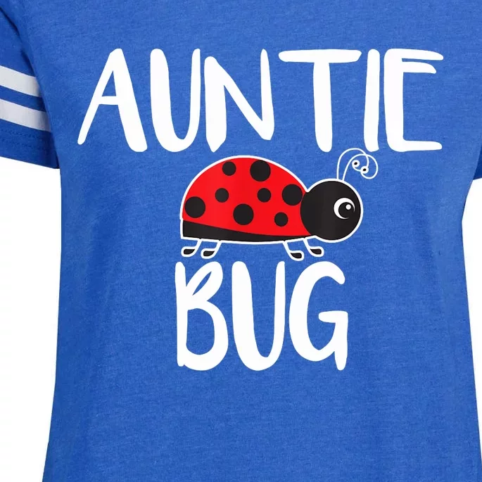 Auntie Bug Ladybug Aunt Funny Enza Ladies Jersey Football T-Shirt