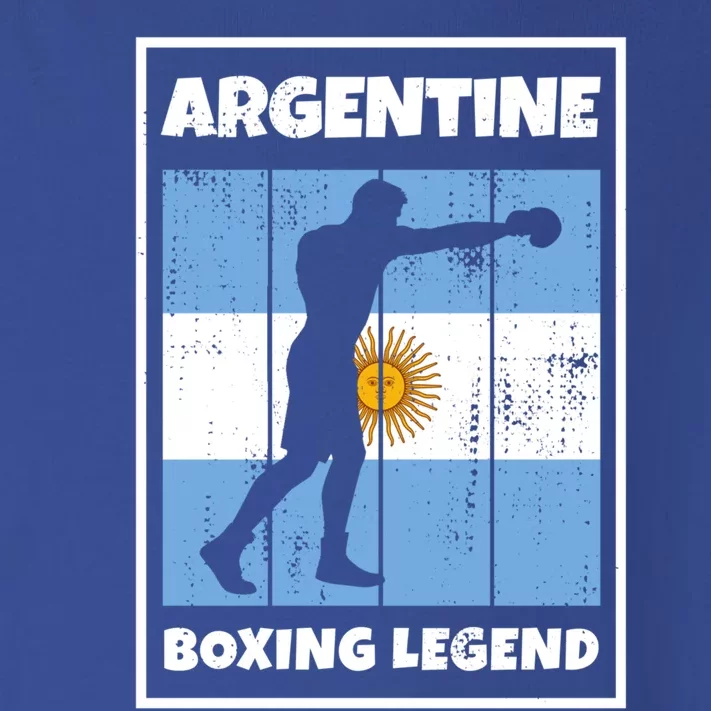 Argentine Boxing Legend With Flag For Argentina Boxer Gift Toddler Long Sleeve Shirt