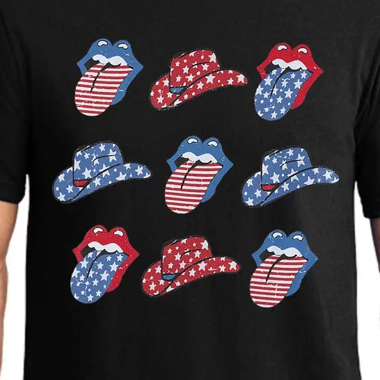 American Babe Lip Patriotic 4th Of July Independence Pajama Set