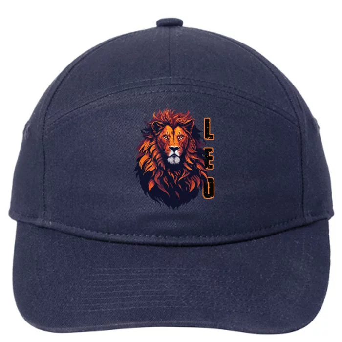 August Birthday Leo Lion Pride Graphic Zodiac 7-Panel Snapback Hat