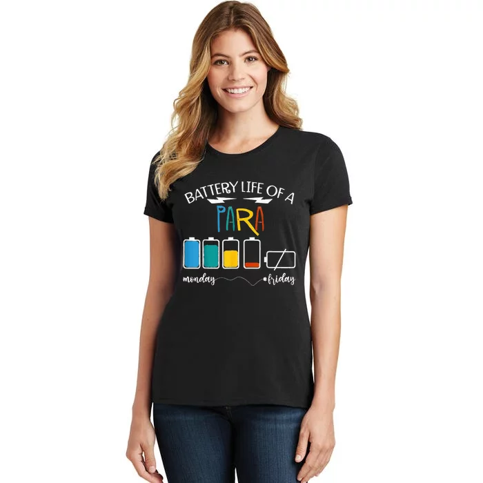 A Battery Lifes Of Paraprofessional PARA Women's T-Shirt