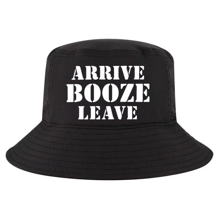 Arrive Booze Leave Cool Comfort Performance Bucket Hat