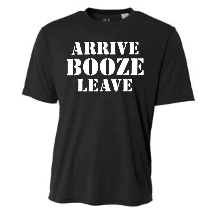 Arrive Booze Leave Cooling Performance Crew T-Shirt