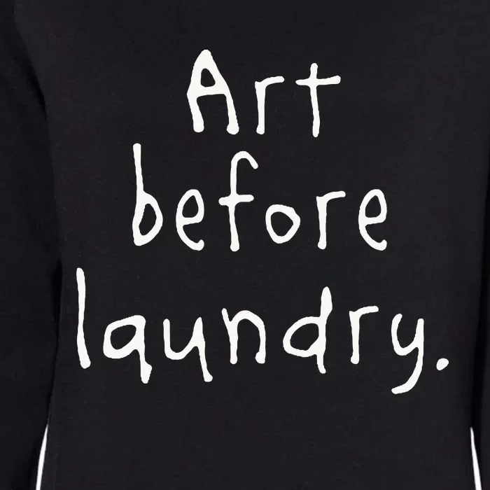 Art Before Laundry Womens California Wash Sweatshirt