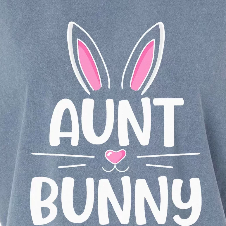 Aunt Bunny Matching Family Easter Egg Hunting Party Garment-Dyed Women's Muscle Tee