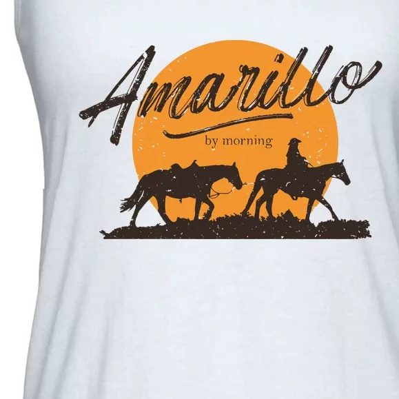 Amarillo By Morning Country Music Ladies Essential Flowy Tank