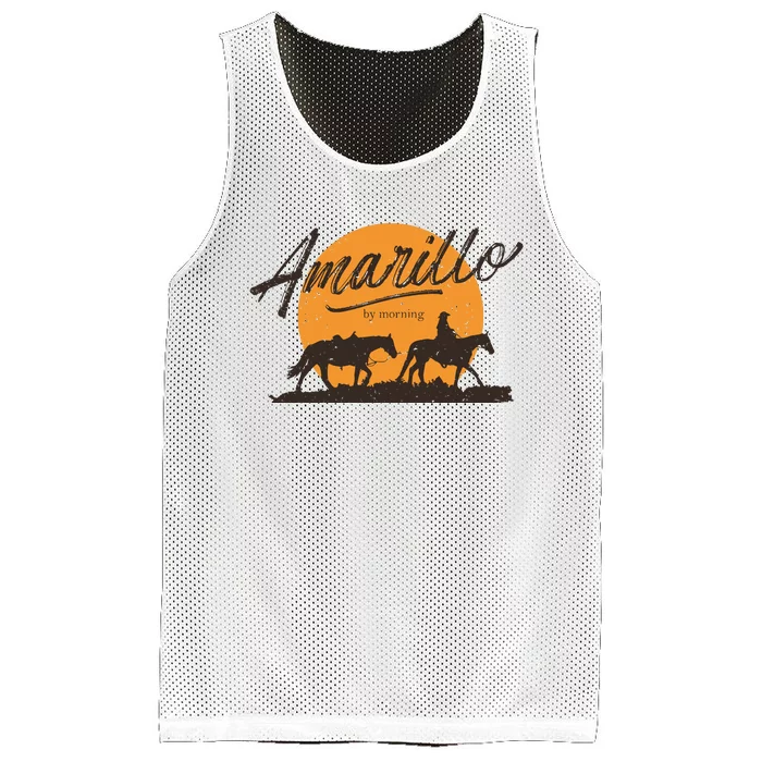 Amarillo By Morning Country Music Mesh Reversible Basketball Jersey Tank