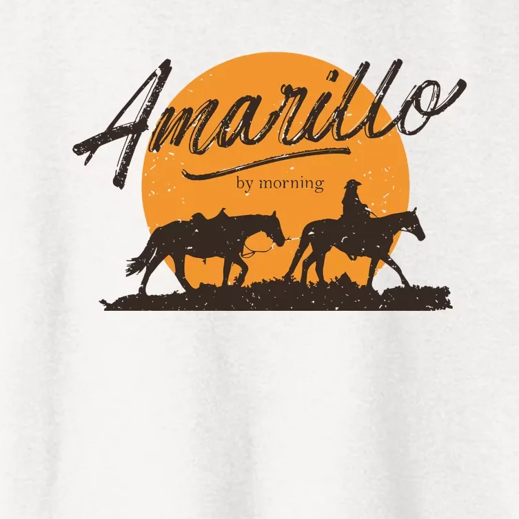 Amarillo By Morning Country Music Women's Crop Top Tee