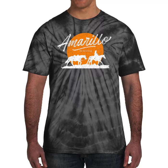 Amarillo By Morning Country Music Western Tie-Dye T-Shirt