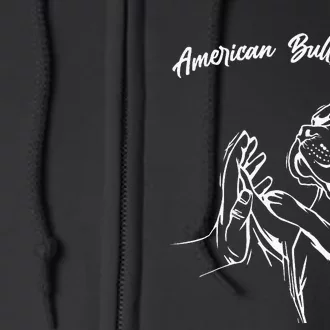 American Bully Mom Dogs Mum Full Zip Hoodie