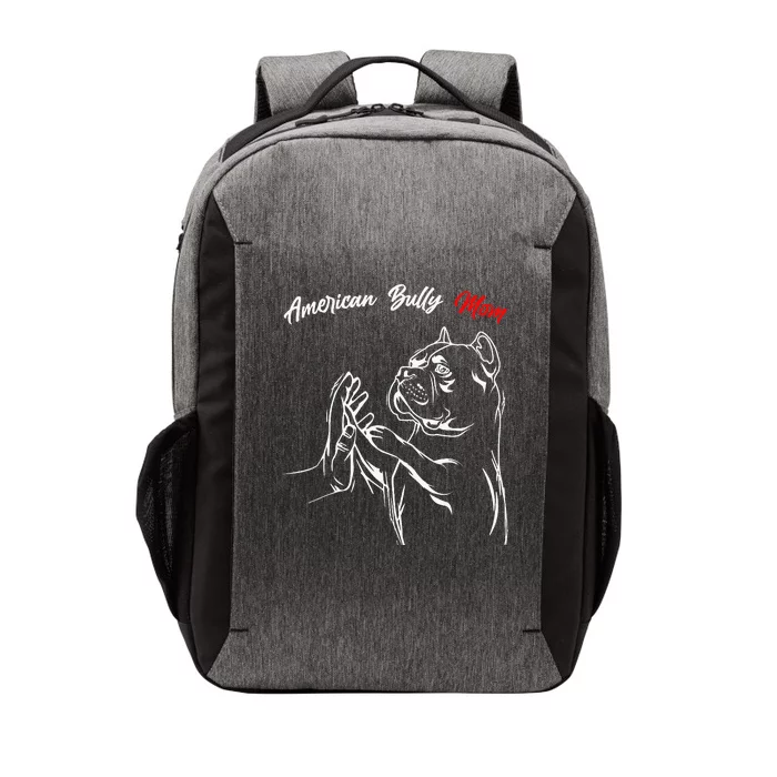 American Bully Mom Dogs Mum Vector Backpack