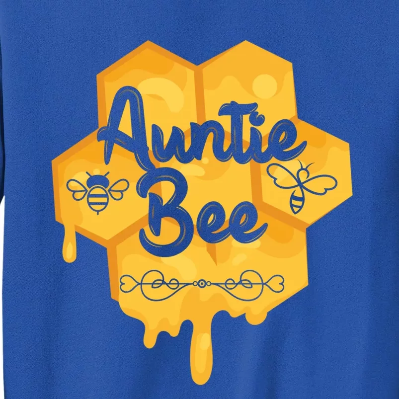 Auntie Bee Mothers Day Honey Beehive Honeycomb Stingless Gift Sweatshirt