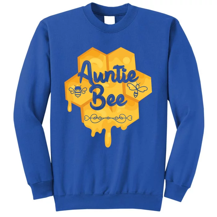 Auntie Bee Mothers Day Honey Beehive Honeycomb Stingless Gift Sweatshirt