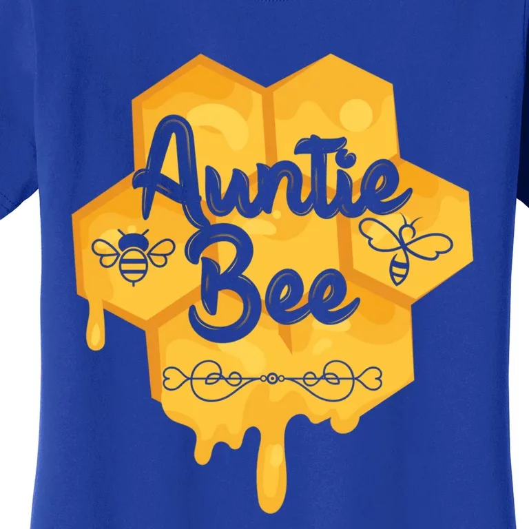 Auntie Bee Mothers Day Honey Beehive Honeycomb Stingless Gift Women's T-Shirt