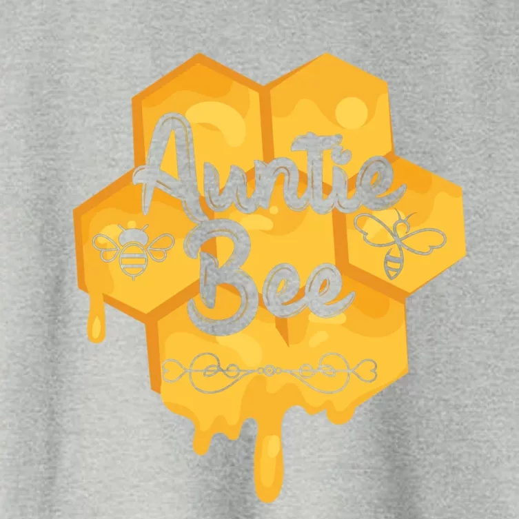 Auntie Bee Mothers Day Honey Beehive Honeycomb Stingless Gift Women's Crop Top Tee