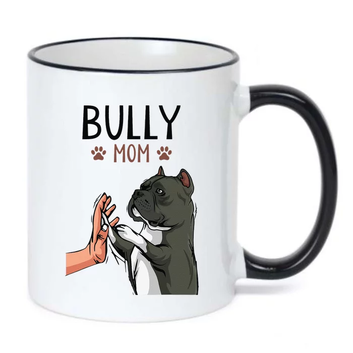 American Bully Mom Cute Dog Mama Funny Women Black Color Changing Mug