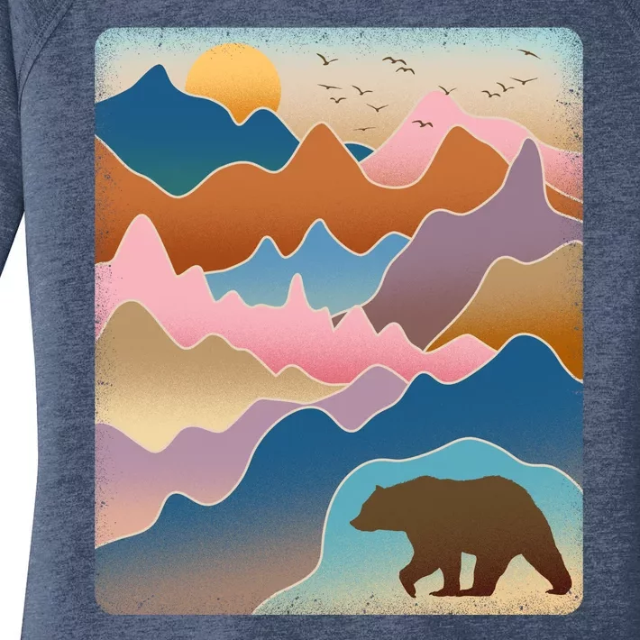 Abstract Bear Mountain Wilderness Women's Perfect Tri Tunic Long Sleeve Shirt