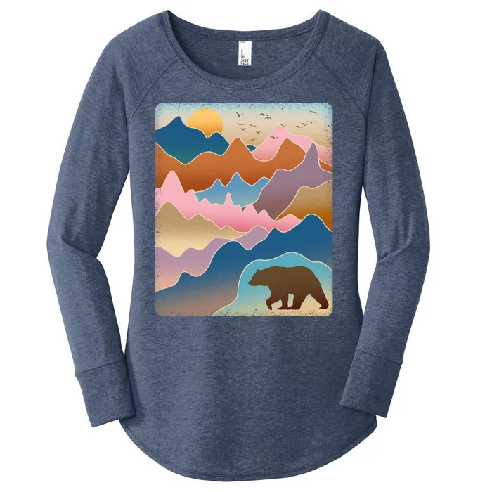 Abstract Bear Mountain Wilderness Women's Perfect Tri Tunic Long Sleeve Shirt