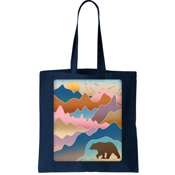 Abstract Bear Mountain Wilderness Tote Bag