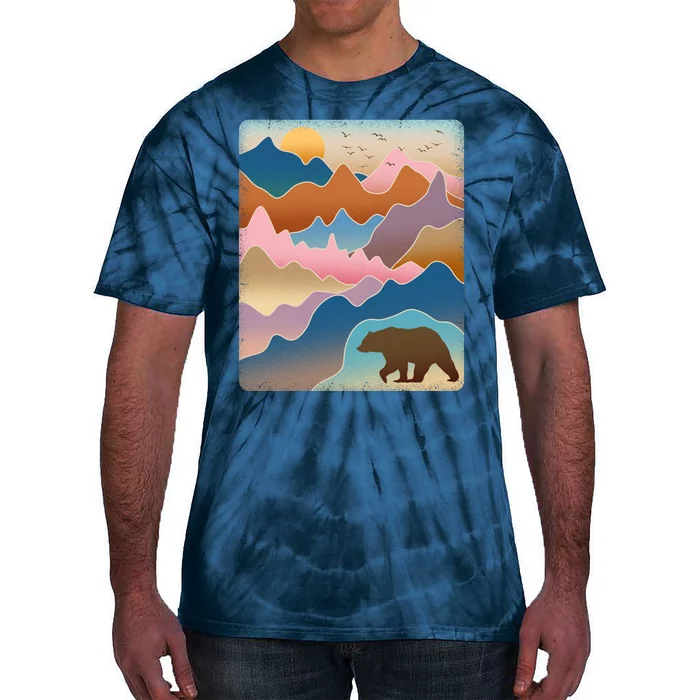 Abstract Bear Mountain Wilderness Tie-Dye T-Shirt