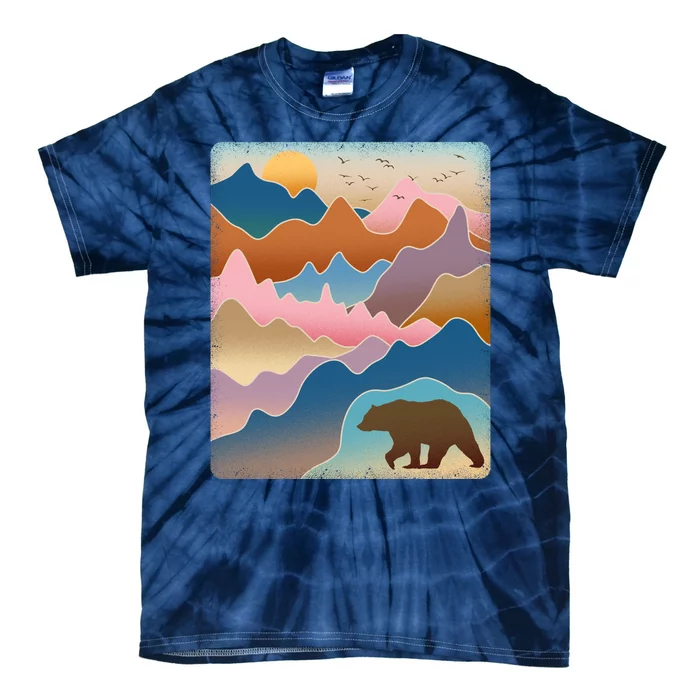 Abstract Bear Mountain Wilderness Tie-Dye T-Shirt