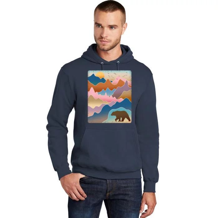 Abstract Bear Mountain Wilderness Tall Hoodie